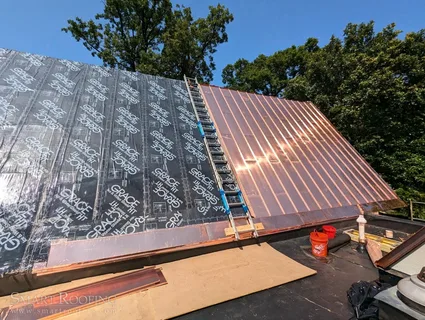 Copper roof installation services